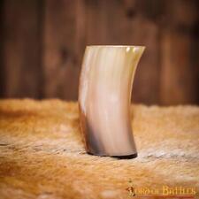 Viking Beer Mug Drinking Cup Genuine Horn Tumbler Wine Mead Ale Natural 250 ML picture
