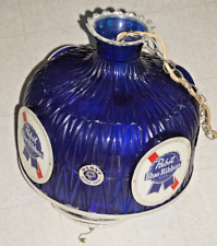 Vintage 1970s Pabst Blue Ribbon Beer Hanging Lamp for poker/pool table, or bar. picture