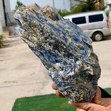 6.34LB Rare Natural beautiful Blue KYANITE with Quartz Crystal Specimen Rough picture