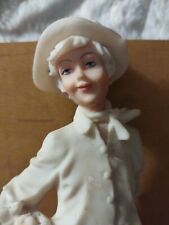 Vintage Auro Belcari Figurine Italy Dear 1988 Wood Base Preowned Handpainted picture