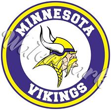 Minnesota Vikings Circle Logo Sticker / Vinyl Decal 10 sizes picture