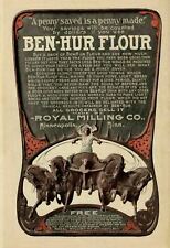 BEN-HUR FLOUR CHARIOT ROYAL MILLING MINNEAPOLIS MINNESOTA ALL GROCERS SELL IT picture