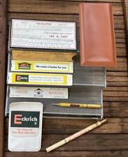 Vintage Advertising Lot - Eckrich Rulers, Pencil, & Lee & Cady Calculator Bacon picture