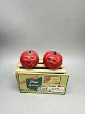 Sandy SRP Miniature Salt And Pepper shakers Anthropomorphic Tomatoes picture