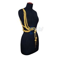RAF MILITARY OFFICERS HIGH QUALITY RIGHT SHOULDER AIGUILLETTE IN GOLD COLOR picture