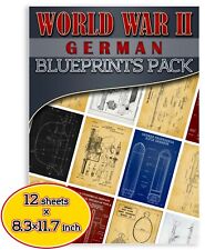 WW2 German Weapons Collection Set - WWII Wehrmacht Militaria Patent Blueprints picture