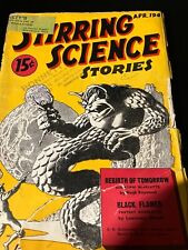 Stirring Science Stories, April 1941, rare copy of short lived pulp science fict picture