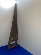 Antique EC Atkins & Co Carpenters Hand Rip Saw Tool Woodworking 27”- Estate Find picture