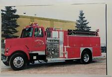 Vintage Firetruck Photo Print, Large 17x11, Township of Flos Fire Dept. Red picture