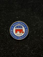 2008 Republican National Committee Red White Blue Elephant Lapel Hat Pin 24-22a picture