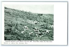 c1910's Unknown Remains Custer Battle Taken One Year Later Sheridan WY Postcard picture