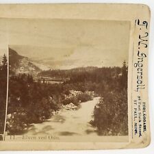 Oulu River Finland Landscape Stereoview c1895 Scandinavian Mountain Photo A2552 picture
