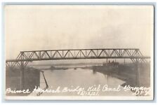 1921 Kiel Canal Prince Heinrich Bridge Germany RPPC Photo Unposted Postcard picture
