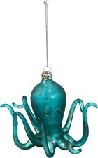 Primitives By Kathy Blue OCTOPUS GLASS ORNAMENT NEW Christmas Holiday Beach picture