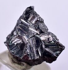 1.4cm PEARCEITE POLYBASITE CRYSTAL SILVER  MINERAL SPECIMEN PERU COLLECTOR HB167 picture
