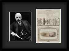 1886 John Pierpont J.P. Morgan Signed Railroad Stock Certificate. Autographed picture