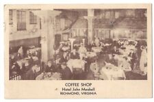 Richmond Virginia c1938 Coffee Shop, dining room, waitress, Hotel John Marshall picture