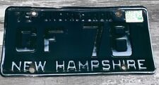 VINTAGE 1975 GREEN NEW HAMPSHIRE NH AUTO LICENSE PLATE GF 78 picture