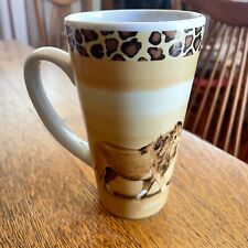 Tall Lion Coffee Cup Mug Four Star Stoneware picture