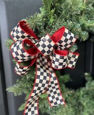 Mackenzie childs courtly check christmas bows | Handmade |  picture