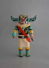 Vintage Hopi Kachina - Two Horn with Bow and Rattle - 9