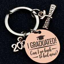 2pcs Class of 2023 Graduation Keychains Gifts for School Students Key Ring  picture