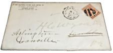 OCTOBER 1887 N&W NORFOLK AND WESTERN LYNCHBURG & BRISTOL RPO HANDLED ENVELOPE picture