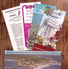 1971 NEWPORT RHODE ISLAND GROUP OF TRAVEL BROCHURES IN MAILER FROM CHAMBER Z3400 picture