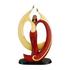 African American Figurines Woman Dancer 2-Black Angel Statue picture
