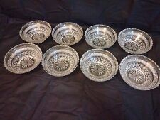 SET OF 8 ANCHOR HOCKING WEXFORD CLEAR SCALLOPED DESSERT BOWLS 5 1/2
