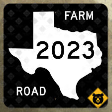 Texas Farm to Market Road 2023 route marker 1965 road sign US 59 Garrison 24x24 picture