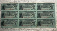 50 Dollar Fourth Liberty Loan Gold Bond of 1933-1938 Coupon Stubs *SEE* Photos picture