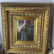 Vintage baroque gold gilt Mirror framed museum quality Heavy picture