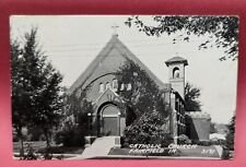 Catholic Church Fairfield Iowa Vintage RPPC Postcard picture
