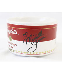 VINTAGE 1998 Campbell's Soup Mug Facsimile Signed Tara Lipinski Michelle Kwan picture