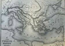 1862 Turkey and Russia Constantinople Bosporus River illustrated picture