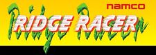 Ridge Racer Arcade 1up Marquee Header/Backlit Sign picture