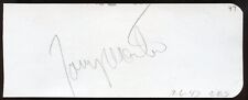Tony Martin d2012 signed 2x5 autograph on 7-6-47 at CBS Playhouse Hollywood picture