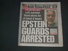 2019 NOVEMBER 20 NEW YORK POST NEWSPAPER - EPSTEIN GUARDS ARRESTED - LEFT ALONE picture