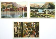 Many Glacier Hotel Postcards - Glacier National Park Montana - Unused - Set of 3 picture
