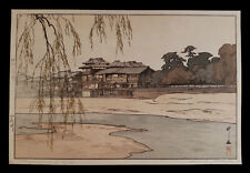 VINTAGE HIROSHI YOSHIDA JAPANESE ART WOODBLOCK PRINT KAMOGAWA KYOTO KAMO RIVER picture
