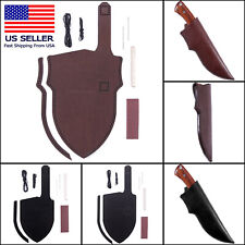 Leather DIY Knife Sheath Making Kit - 8-9oz Cowhide Leather - Black & Brown picture