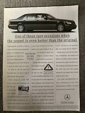 1995 Mercedes Benz S-Class Sedan S320 S420 Ad picture