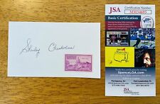 Shirley Chisholm Signed Autographed 3x5 Card JSA Cert First Black Congresswoman picture