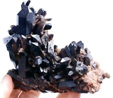 255g Natural Rare Smoky & Black QUARTZ Crystal Cluster Mineral  Specimen picture