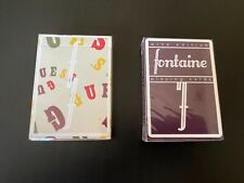 Wine Fontaine and Guess Fontaine OG Sealed Playing Card Bundle  picture