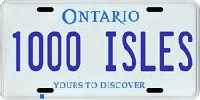One Thousand 1000 Islands Ontario Canada Aluminum License Plate picture