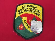 Obsolete California  Division of Forestry Badge and 1 patch 1945-1970 picture