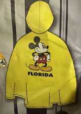 NIP/ Vintage 1990s Disney Mickey Mouse Adult Rain Jacket Ponchos picture