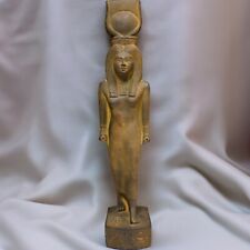 RARE ANCIENT EGYPTIAN ANTIQUITIES Statue Large Of Goddess Hathor Pharaonic BC picture